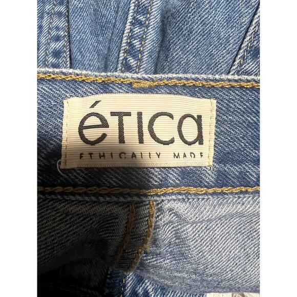 NWT Etica Jeans Women's Stanton Relaxed Wide Leg Salina Denim Jeans Size 28 - Picture 9 of 13